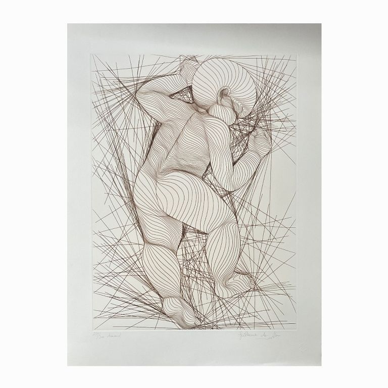 Appraisal: Guillaume Azoulay Arnaud Guillaume Azoulay Arnaud Signed Etching Measures inches