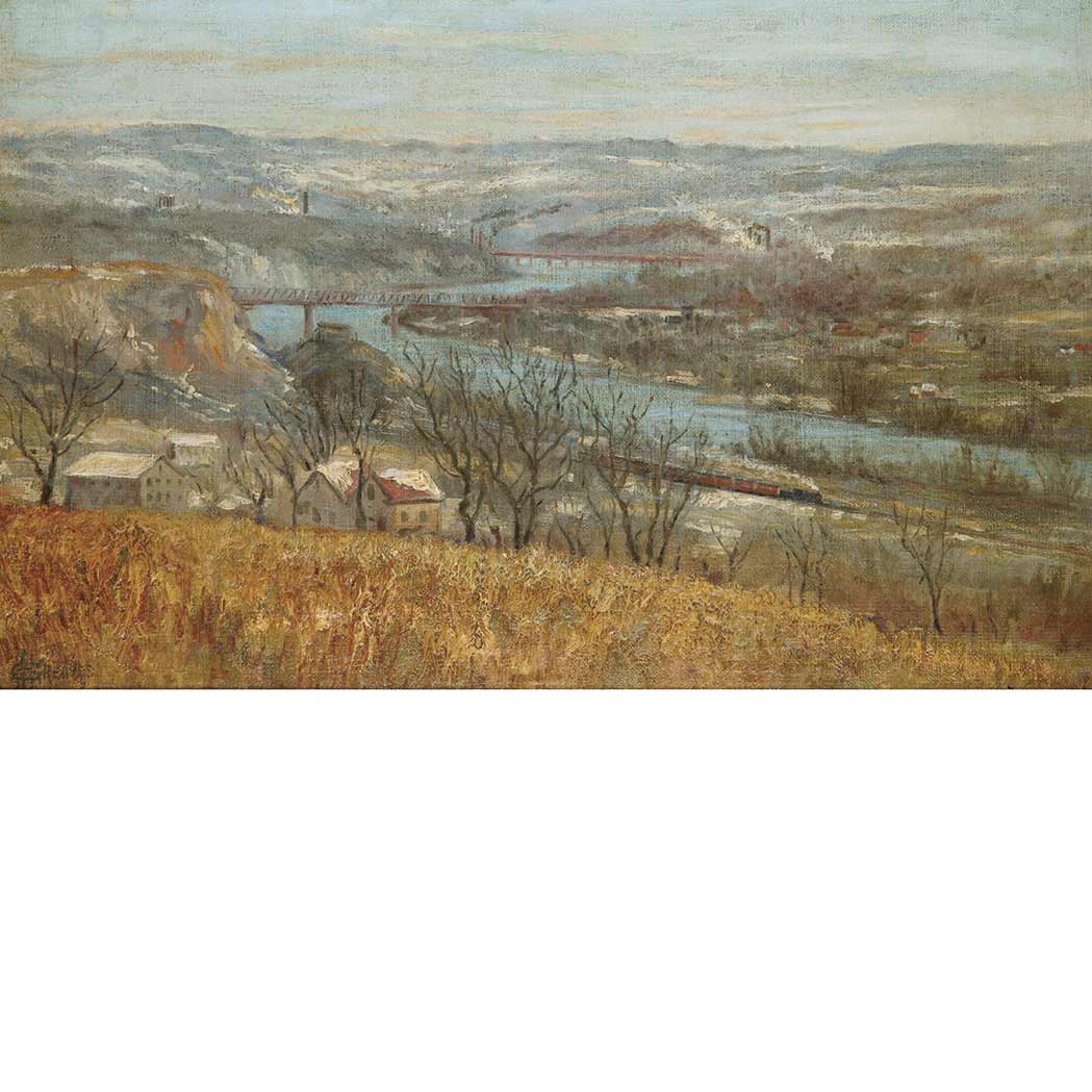 Appraisal: Harry E Greaves American - View near Pittsburgh Signed with