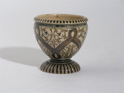 Appraisal: A Martin Brothers stoneware pedestal vase by Robert Wallace Martin