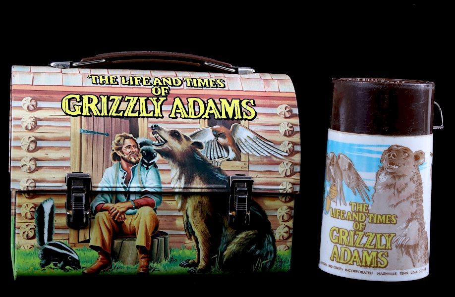 Appraisal: Grizzly Adams Lunchbox and Thermo Bottle For your consideration is