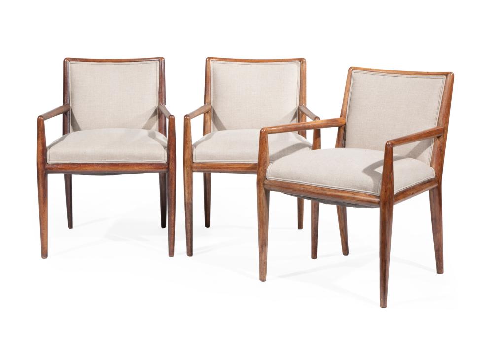 Appraisal: Three T H Robsjohn-Gibbings for Widdicomb Dining Chairs s h