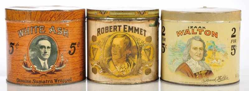 Appraisal: Lot of Round Cigar Tins Description Lot of count tins