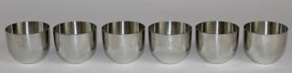 Appraisal: Set of Steiff pewter Jefferson Cups Set of Stieff pewter