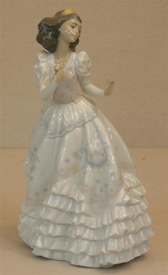 Appraisal: Lladro figure of a girl in flowing white dress h