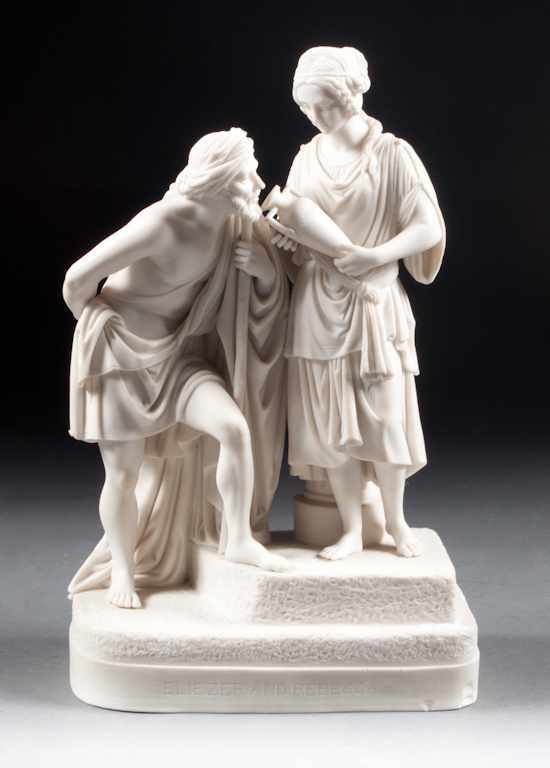 Appraisal: Victorian parian group ''ELIEZER AND REBECCA'' second half- th century