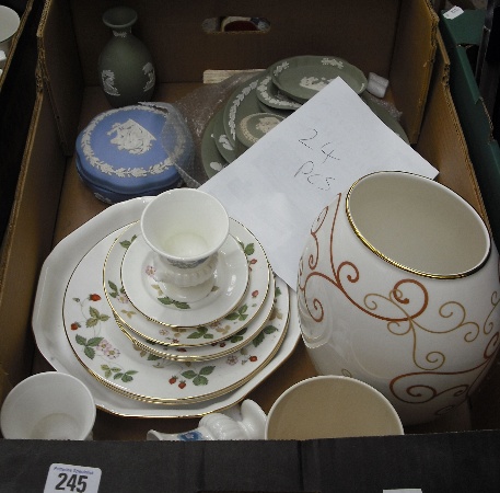 Appraisal: Collection of Wedgwood to include various Green Jasper Ware pieces