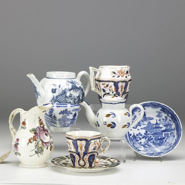 Appraisal: ENGLISH PORCELAIN Approx forty pieces of th C porcelain from