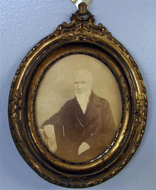 Appraisal: Photograph of Patrick Bronte in old age in an oval