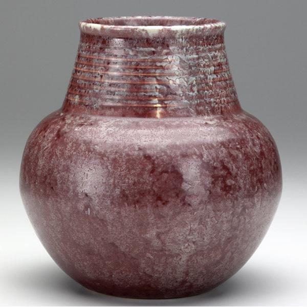 Appraisal: ROSEVILLE Red Imperial II vase Unmarked