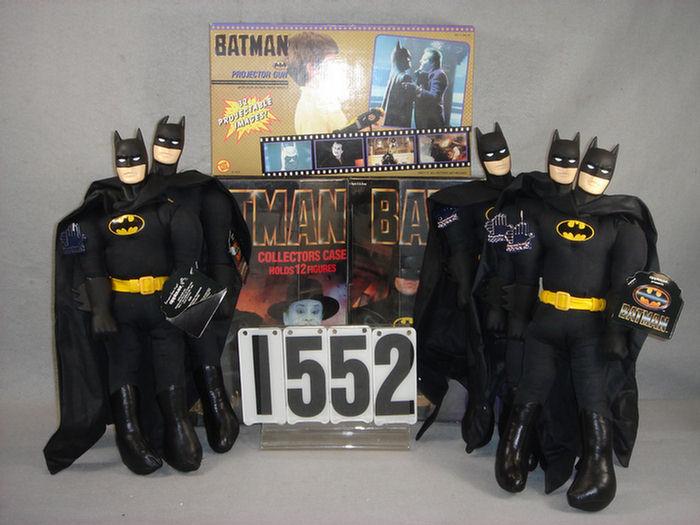 Appraisal: Lot of Batman related items including Applause stuffed Batman figures