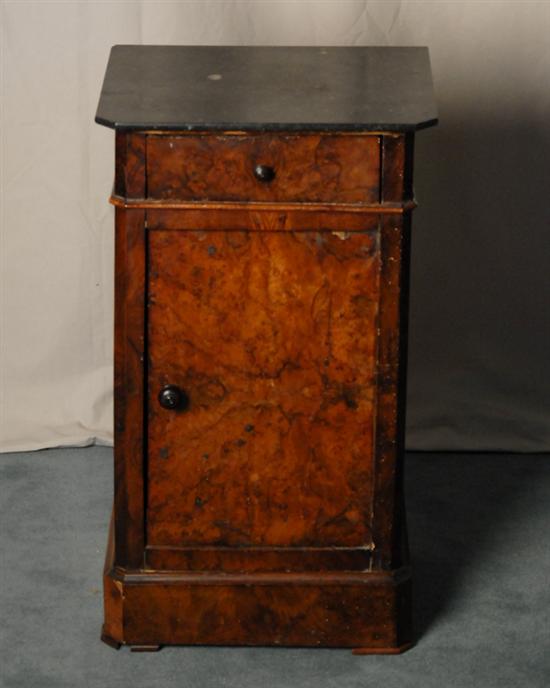 Appraisal: An E th C Continental Phone Cabinet thin square black