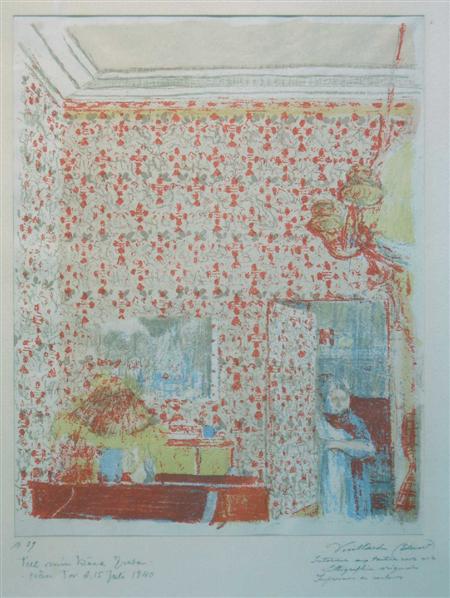 Appraisal: EDOUARD VUILLARD FRENCH - INT RIEUR AUX TENTURES ROSES I