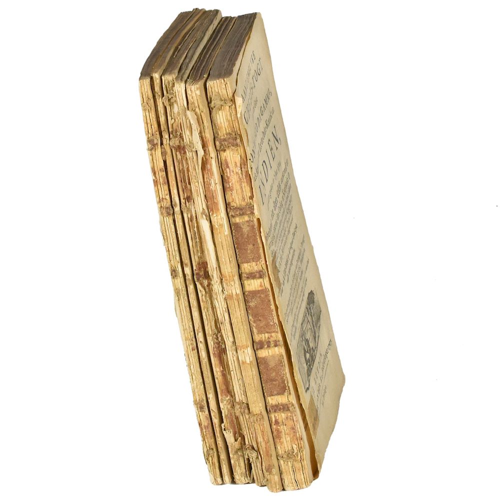 Appraisal: Fragments of th c Dutch Books Five fragmentary Dutch books