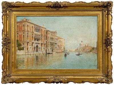 Appraisal: Rafael Senet y Perez painting Spanish - Grand Canal Venice