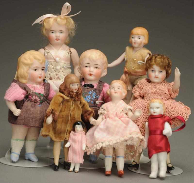 Appraisal: Lot of Small Bisque Dolls All are German Two s