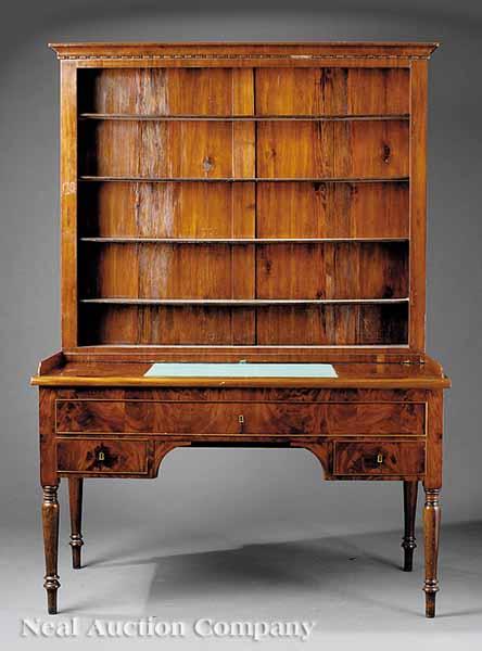 Appraisal: A William IV Mahogany Desk and Bookcase early th c