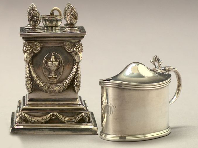 Appraisal: Two Pieces of English Silver one an attractive Crichton Brothers