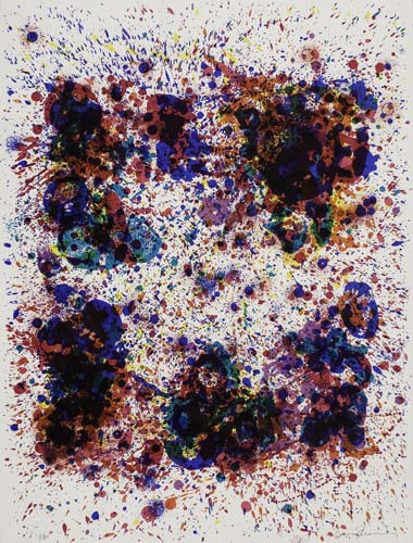 Appraisal: SAM FRANCIS Spun for James Kirsch Color screenprint on Arches