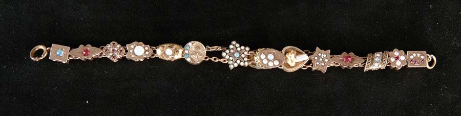 Appraisal: LADIES WATCH CHAIN BRACELET Wonderful bracelet consists of gold filled