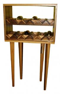 Appraisal: Italian Modern wine cabinet on legs Italian designer wine cabinet