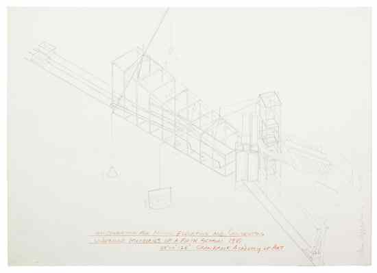 Appraisal: Dennis Oppenheim American b An Operation for Mining ink on