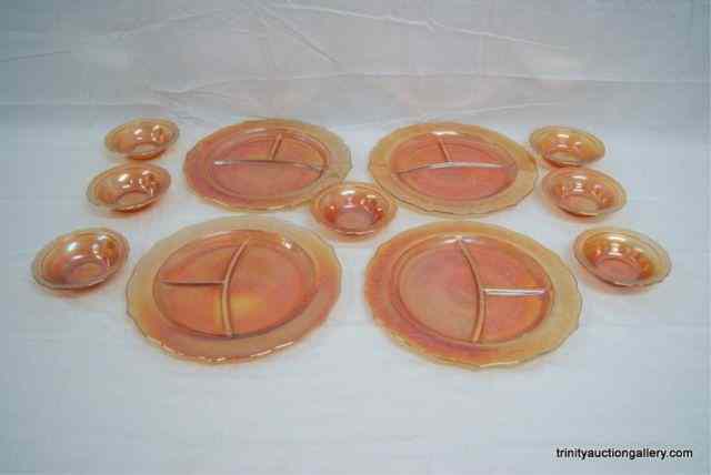 Appraisal: Depression Glass ''Normandie'' Plates BowlsProduced by Federal Glass Company -