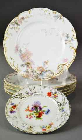 Appraisal: Porcelain Plates Including Haviland Co LimoIncludes six Haviland Co Limoges