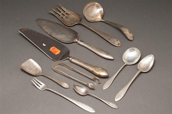 Appraisal: Group of American silver flatware in the Lafayette pattern Towle