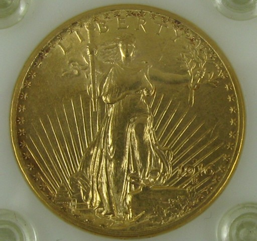 Appraisal: U S TWENTY DOLLAR GOLD COIN St Gaudens type -S