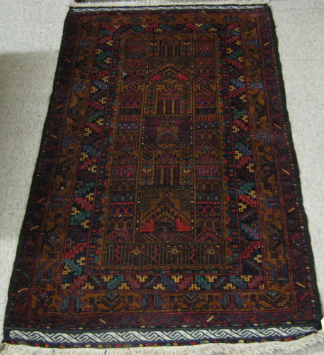 Appraisal: FIVE HAND KNOTTED BELOUCHI TRIBAL AREA RUGS ' x '