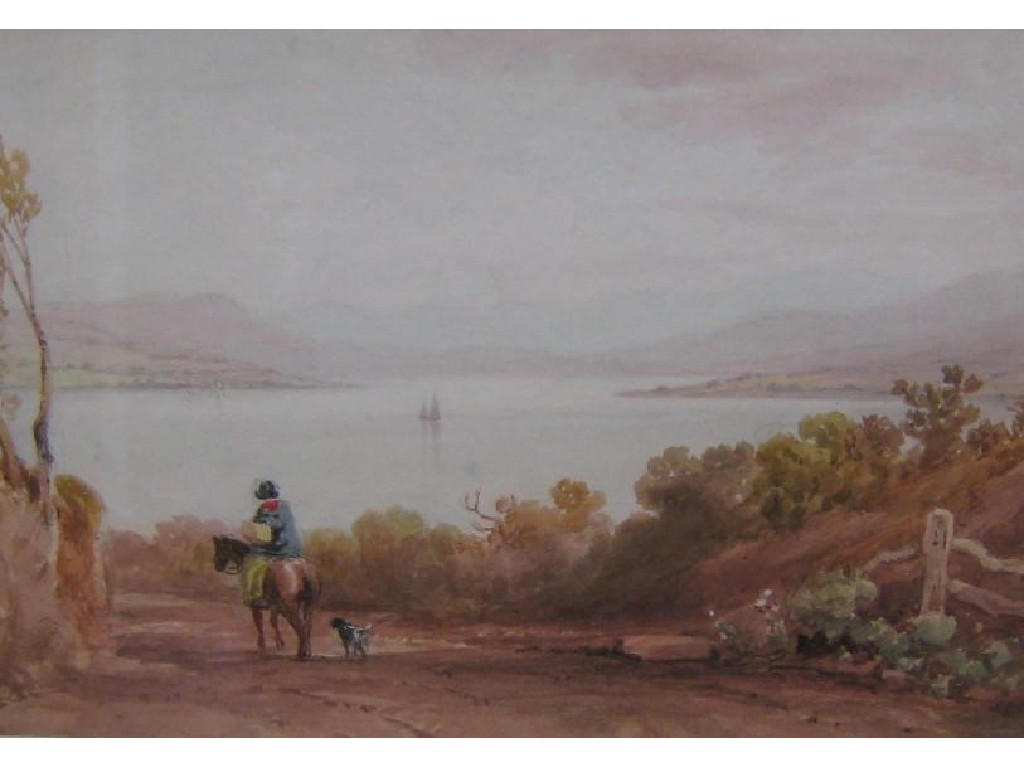 Appraisal: FOLLOWER OF ANTHONY VANDYKE COPLEY FIELDING A lake Landscape watercolour