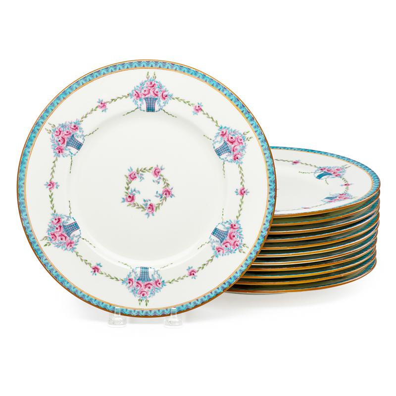 Appraisal: SET OF MINTON PORCELAIN SERVICE PLATES Condition Report