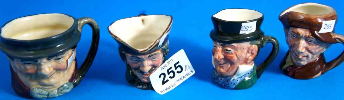 Appraisal: Royal Doulton Miniature Character Jugs Tony Weller Mr Micawber Dick