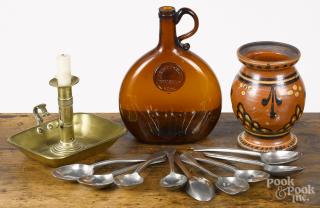 Appraisal: Miscellaneous lot to include a Chestnut Grove whiskey jug pewter