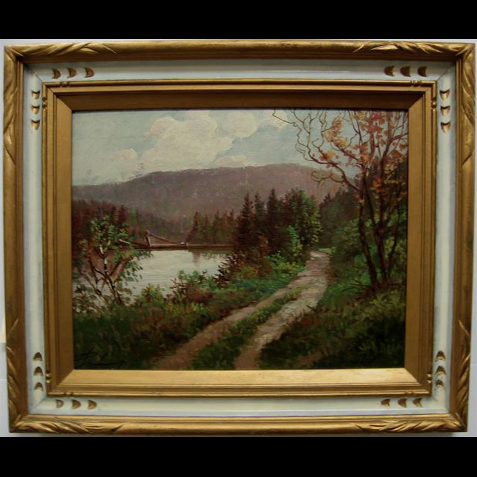 Appraisal: OTTO PLANDING - CANADIAN ROAD BY LAKE OIL ON BOARD