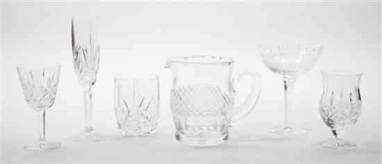 Appraisal: A Collection of Waterford Glass Stemware comprising water goblets wines