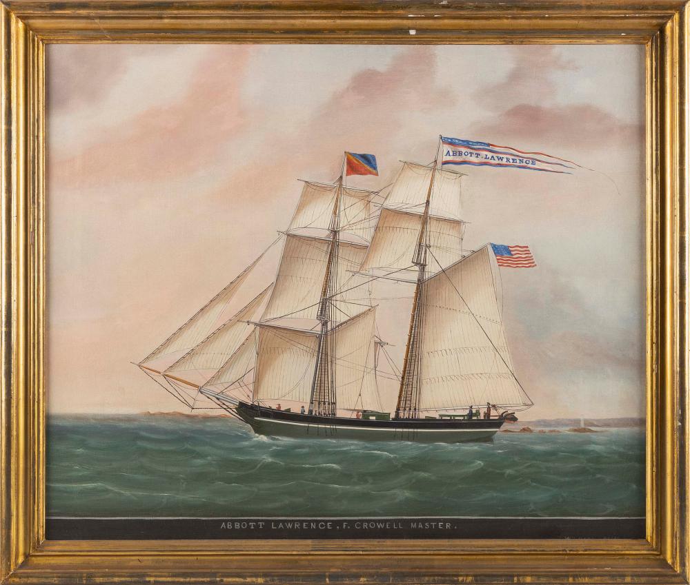 Appraisal: WILLIAM HARE MARYLAND ENGLAND - THE SCHOONER ABBOTT LAWRENCE F