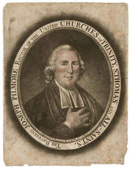 Appraisal: PEALE Charles Willson The Reverend Joseph Pilmore Rector of the