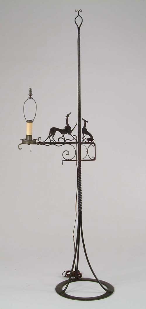 Appraisal: FABULOUS ARTS AND CRAFTS BRIDGE LAMP IN THE STYLE OF