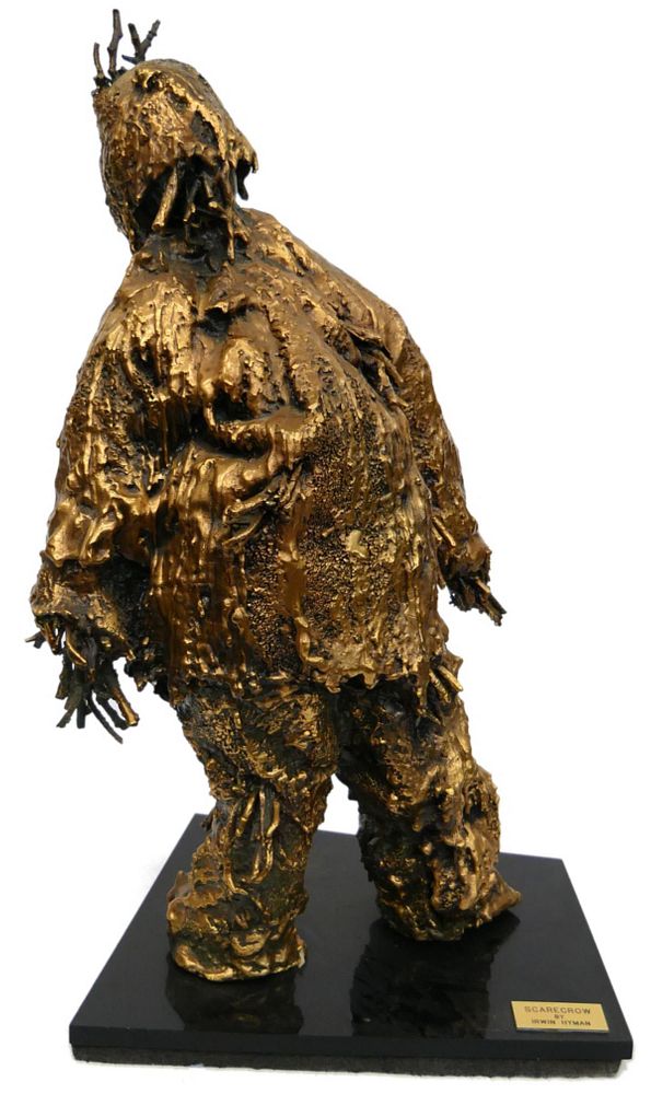 Appraisal: IRWIN HYMAN THE SCARECROW BRONZE STATUE Large and heavy bronze