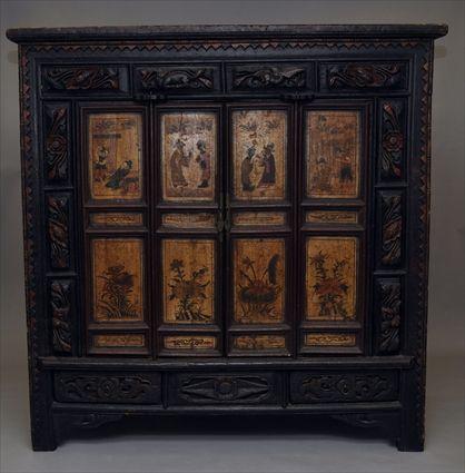 Appraisal: Chinese Shanxi Two-Door Cabinet