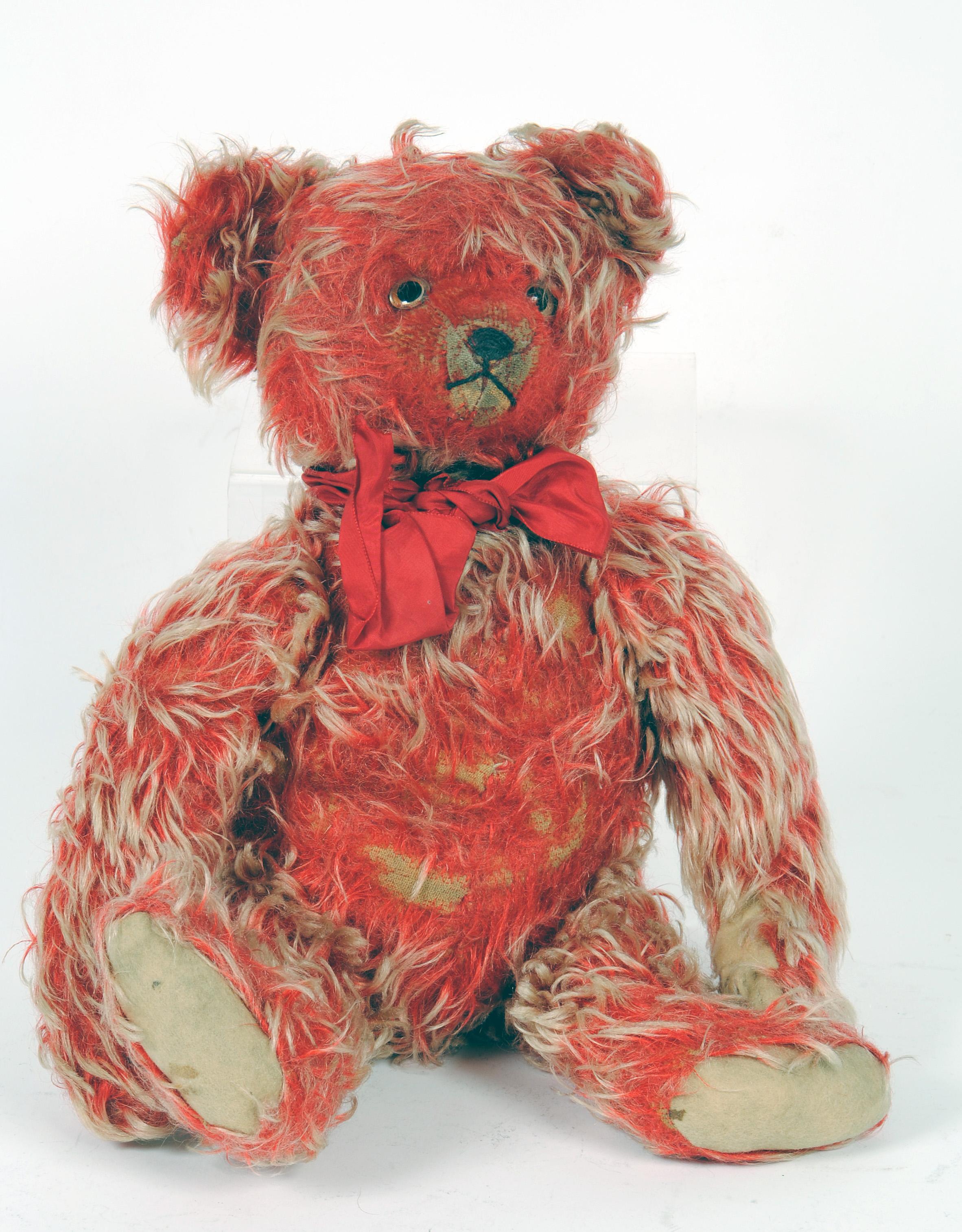 Appraisal: An early mid th century Continental musical teddy bear straw