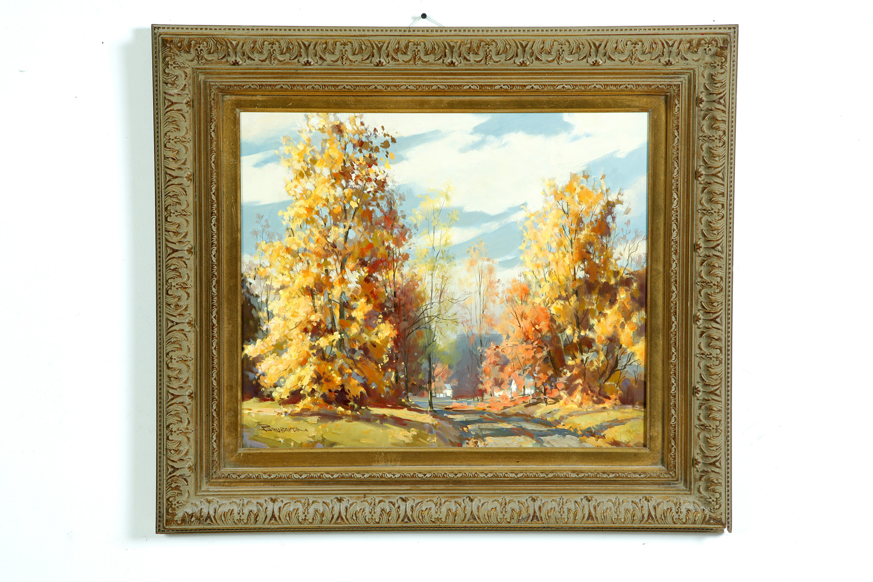 Appraisal: AUTUMN LANDSCAPE BY ROBERT BRUBAKER DAYTON OHIO MID TH CENTURY