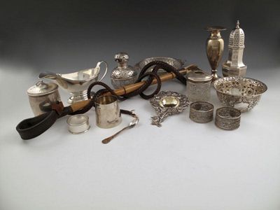 Appraisal: A mixed lot of silver items various dates and makers