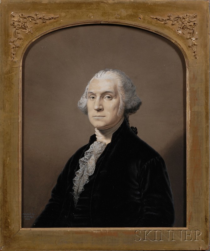 Appraisal: John Wood Dodge American - Portrait of George Washington Signed