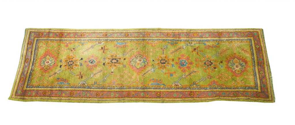 Appraisal: TWO ANTIQUE USHAK RUNNERS x cm and x cm