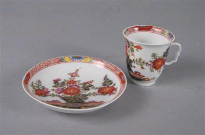 Appraisal: Meissen 'Tischchen' pattern cup and saucer th century In the