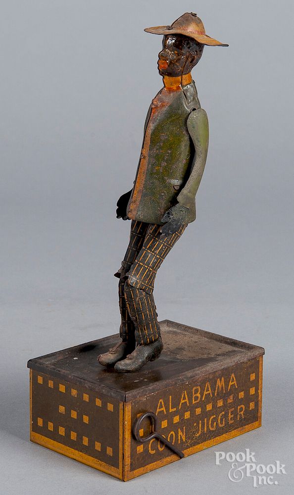 Appraisal: Strauss Alabama Coon Jigger tin litho clockwork toy Strauss Alabama