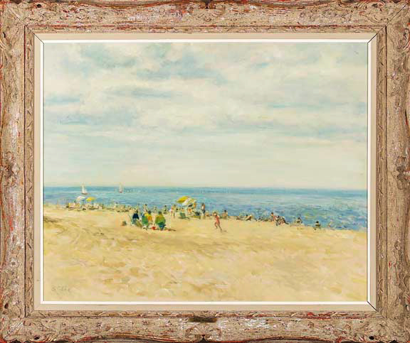 Appraisal: Marie Stobbe American New York - Long Island Beach oil