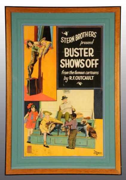 Appraisal: Paper Litho Buster Brown Movie Poster Description Nicely matted and